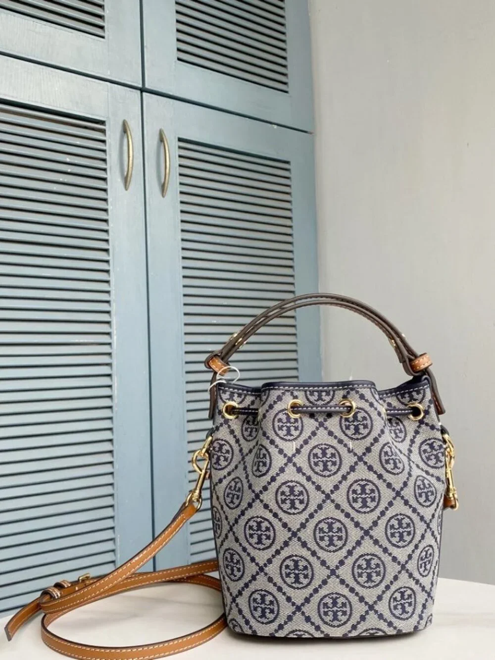 Tory Burch T Monogram Mini Buckey Bag